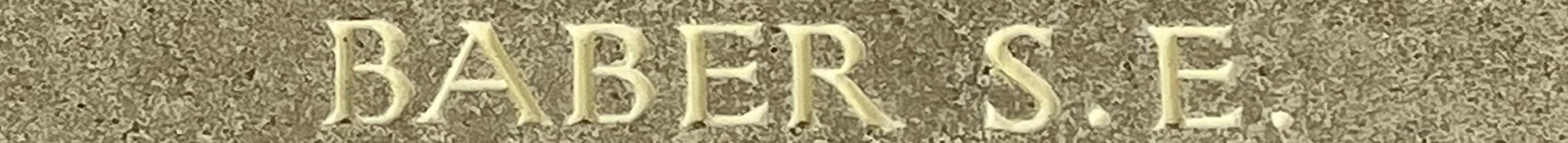 Sgt Stanley Ernest Baber<br/><br /><br />missing 31st August 1943<br /><br /><br />No Known Grave<br /><br /><br />Commemorated: Runnymede Memorial, Surrey, England<br /><br /><br />Panel 141